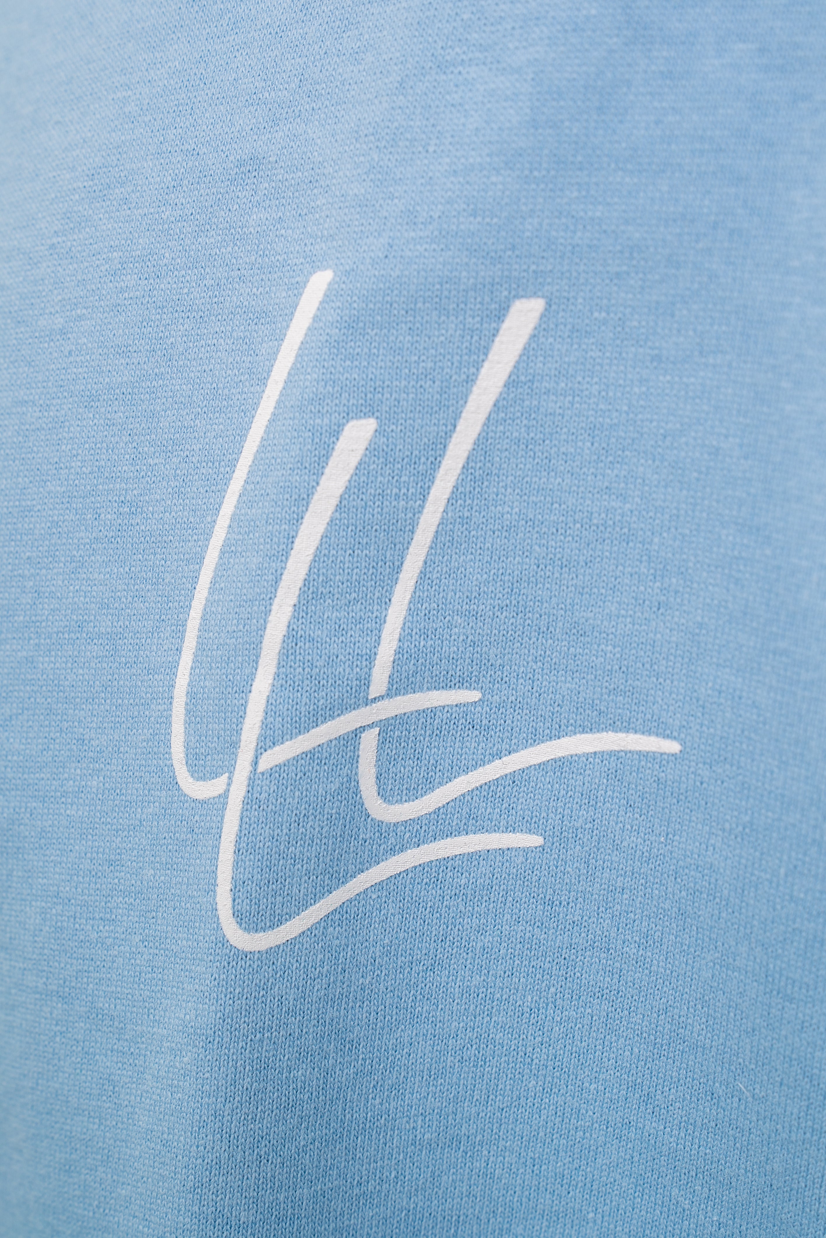 300g Oversized Tee ''Loyalty is all we know'' Babyblau